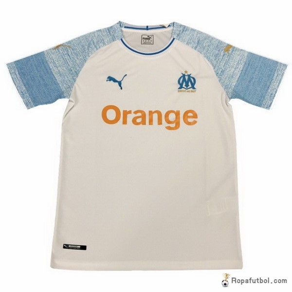 Tailandia Camiseta Marsella Replica Primera Ropa 2018/19 Blanco